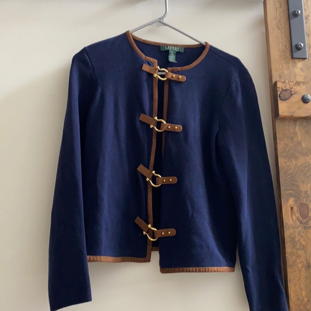 Blue cardigan